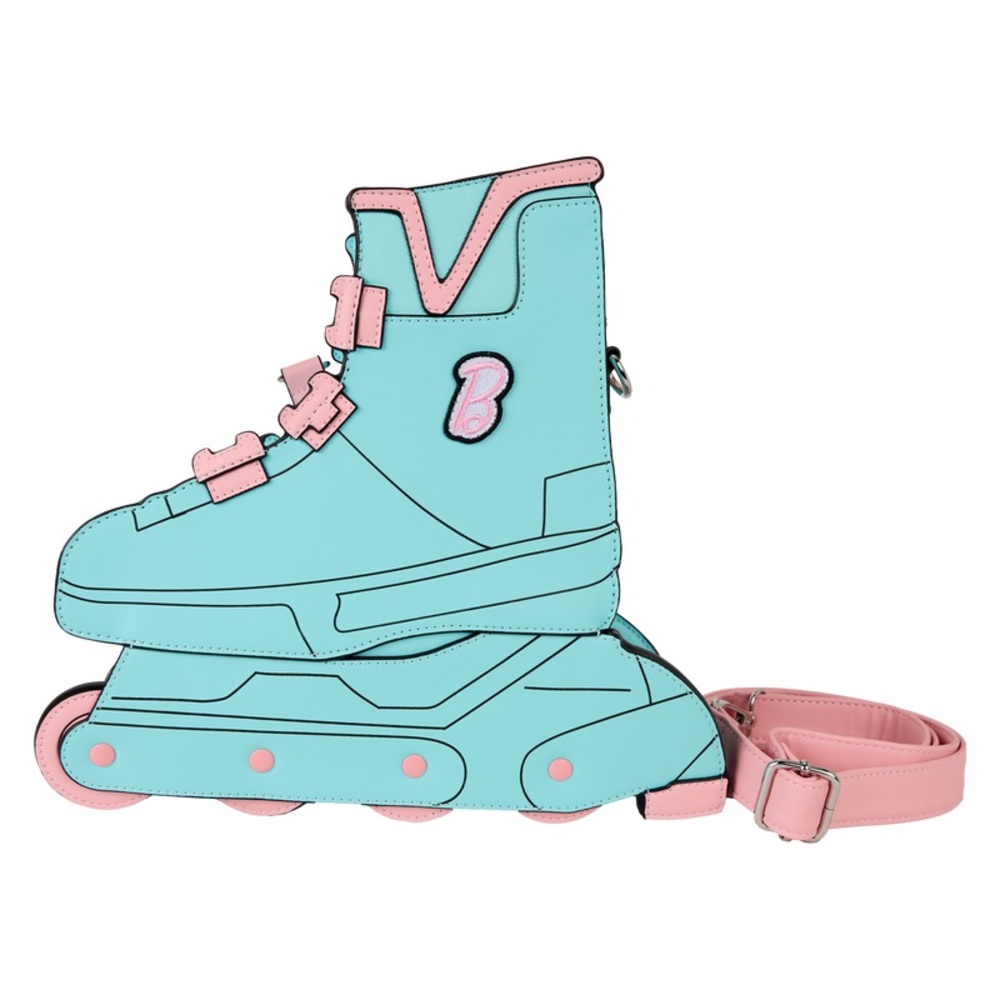 Loungefly Aqua Blue and Pastel Pink Roller Skate Mini Bag